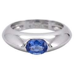 Anillo Piaget Biseau de oro de 18 quilates — Zafiro natural y diamantes