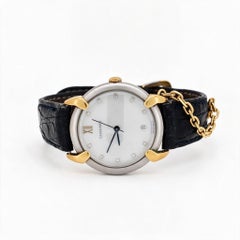 Chaumet Elysée 18k Gold & Steel Watch — Diamond Dial  Original Strap, Circa 199