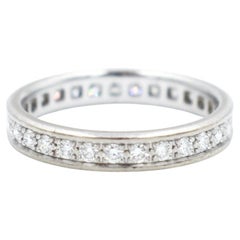 Retro Eternity Cartier band ring in gold and diamonds