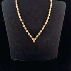 GDP's 34.05Cts Natural 60 Pear-Shaped Diamond Rope Necklace in Y-Z Color