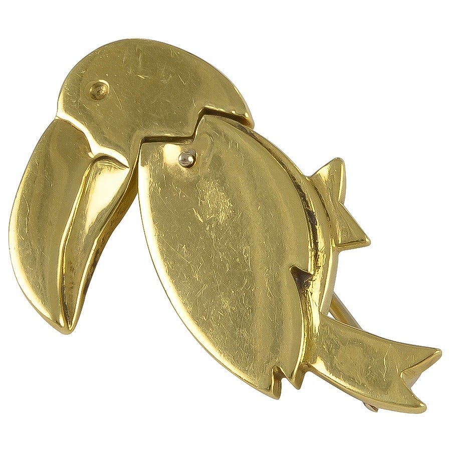 Pomellato Gold Toucan Brooch