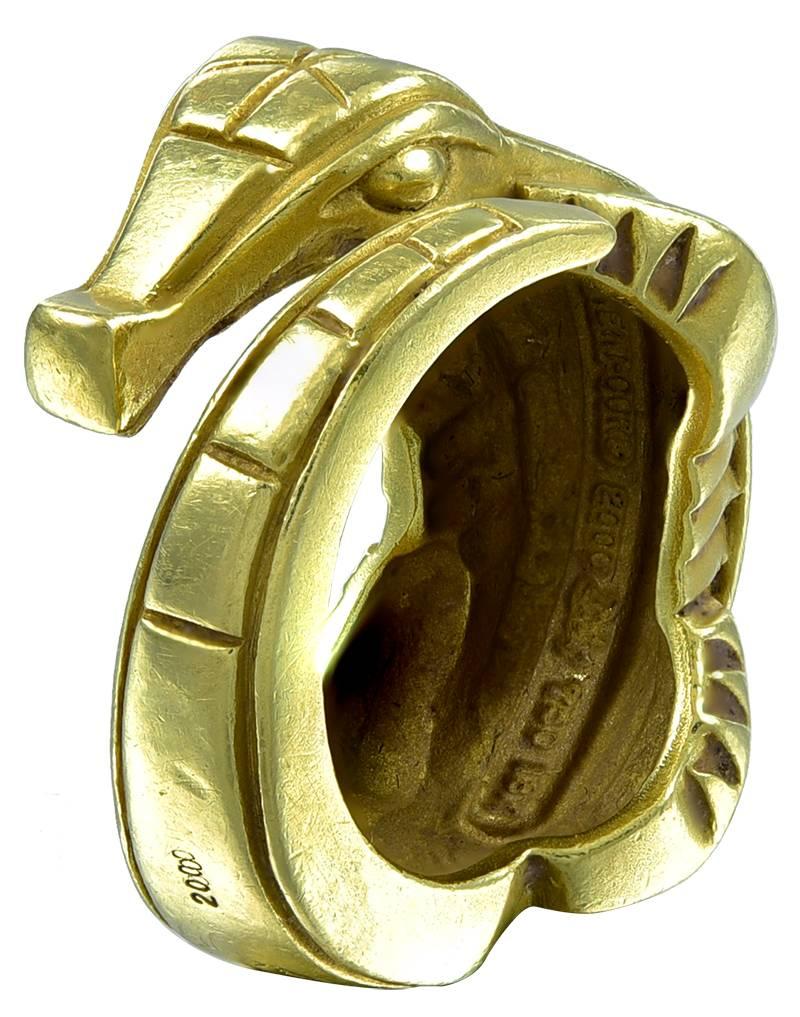 kieselstein cord alligator ring