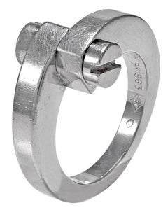 18 Karat White Gold Love Ring by Cartier