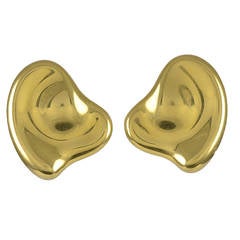 A pair of Gold Clip Earrings by Elsa Peretti
