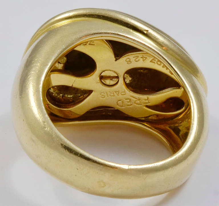 Strata-Ring aus 18 Karat Gold von FRED of Paris für Damen oder Herren im Angebot