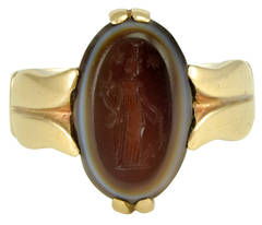 A Roman Intaglio of the Goddess Fortuna