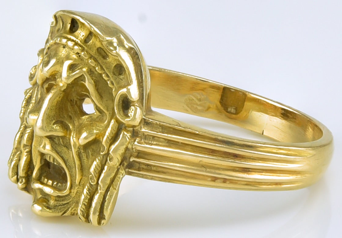 Classical Greek A 19th century French Gold Ring