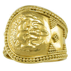 Lalaounis A Gold Ring in the Ancient Greek manner of 500 BC