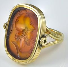 Antique Carnelian Intaglio of Astonishing Quality.