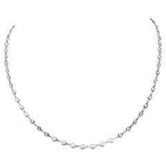 Diamond by the yard Necklace - 14K gold - 62 Natural Diamonds - 3.00 Total Carat