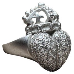 Kieselstein Cord Diamond Ring in platinum
