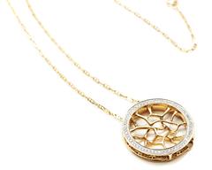 Collar Web de oro de 18 quilates y diamantes de John Brevard