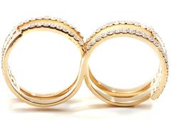 Fabri Infinity Double-Loop Diamond and 18K Gold Ring