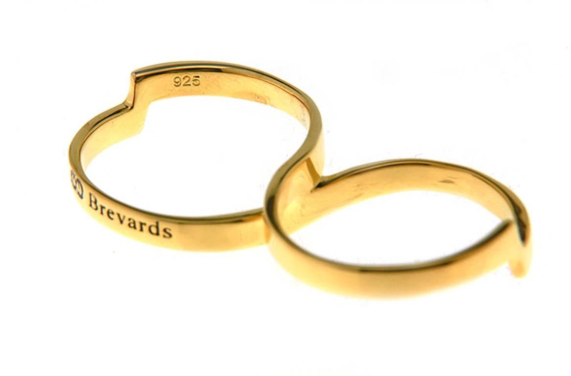Modern Fabri Infinity Single Loop Gold Ring For Sale