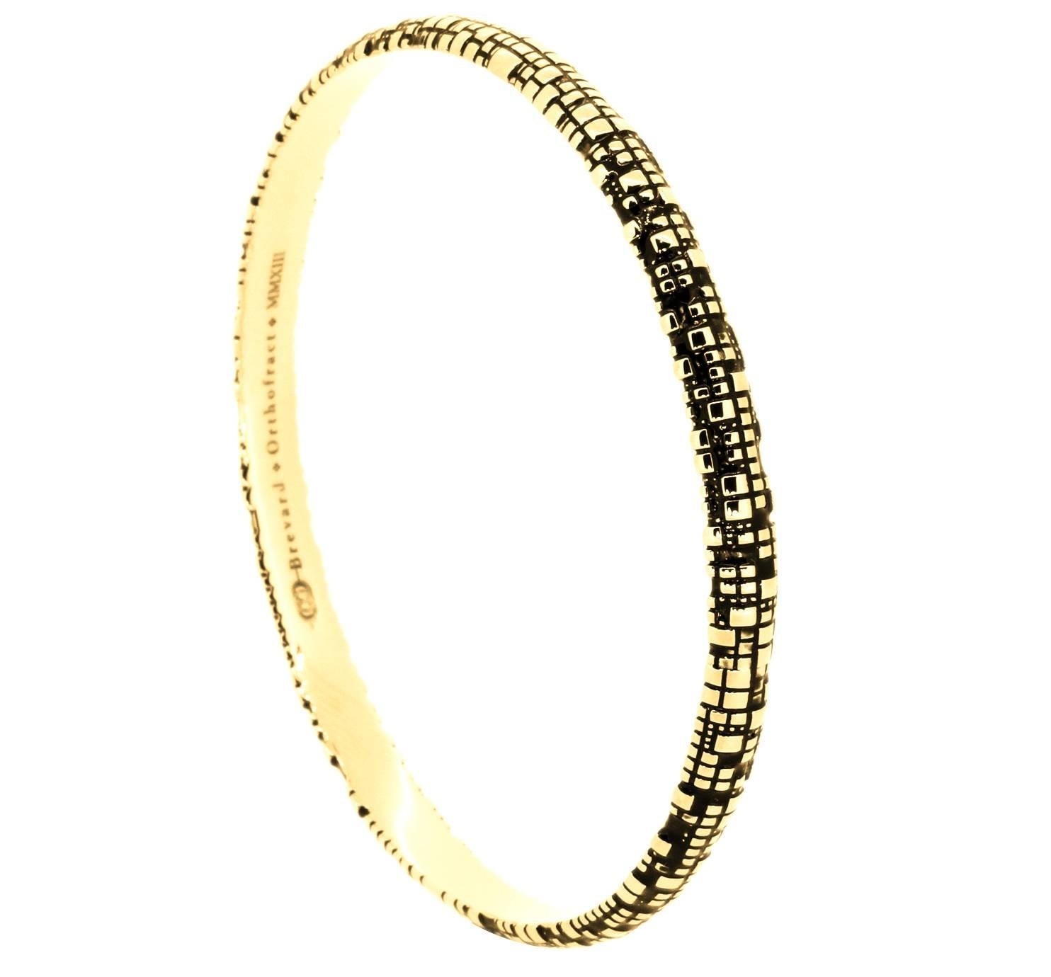 Bracciale Blockchain Torus in oro 18 carati In condizioni Nuovo in vendita a Coral Gables, FL