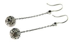 Torus Hanging Globe Earrings