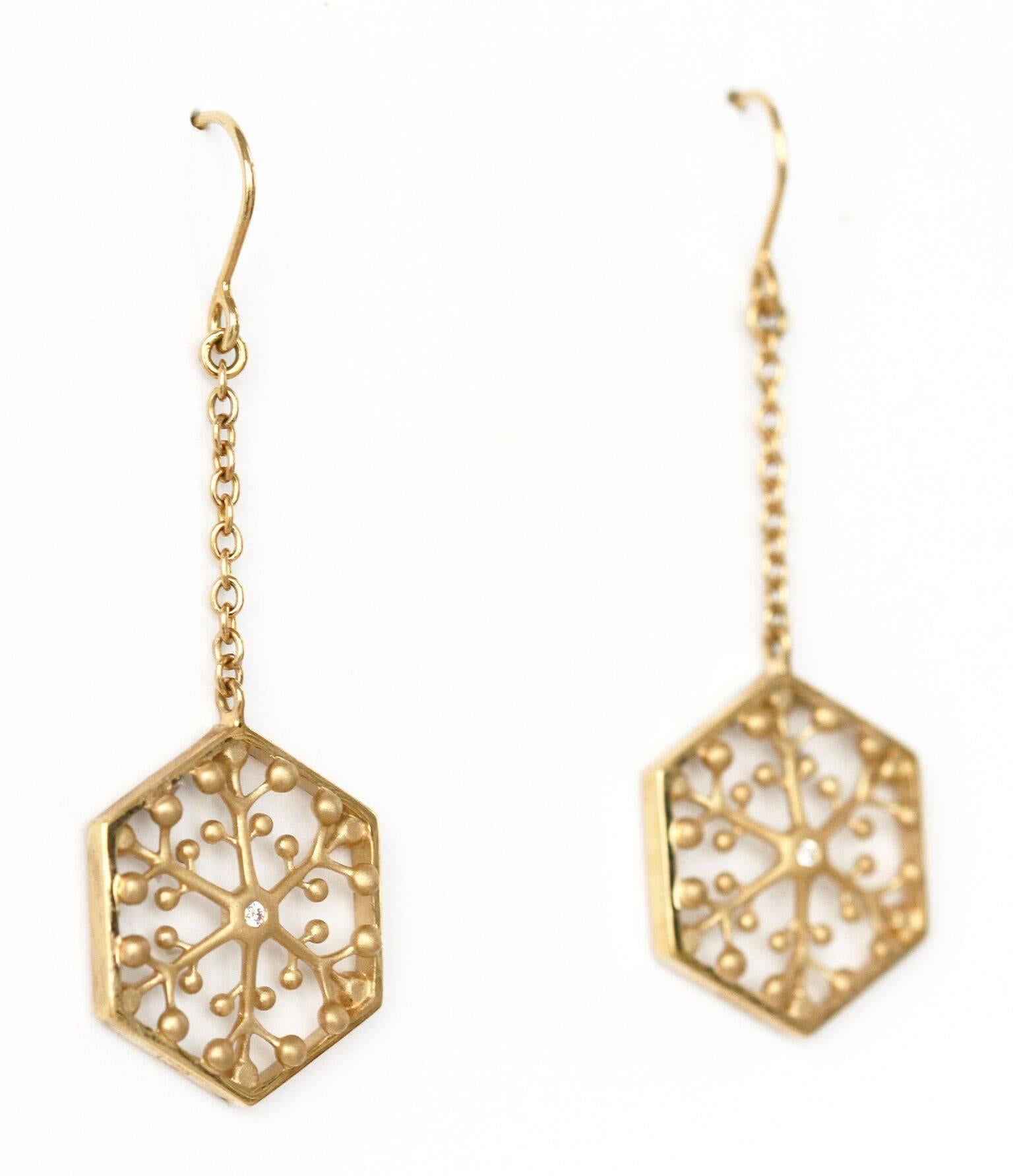 fishbone earrings white lotus