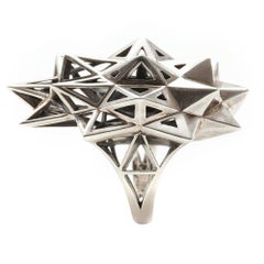 Sterling Silver Stellated Star Ring