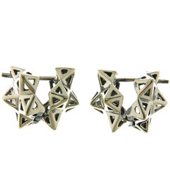 Framed Mini Tetra Silver Earring