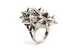 Sterling Silver Stellated Star Ring