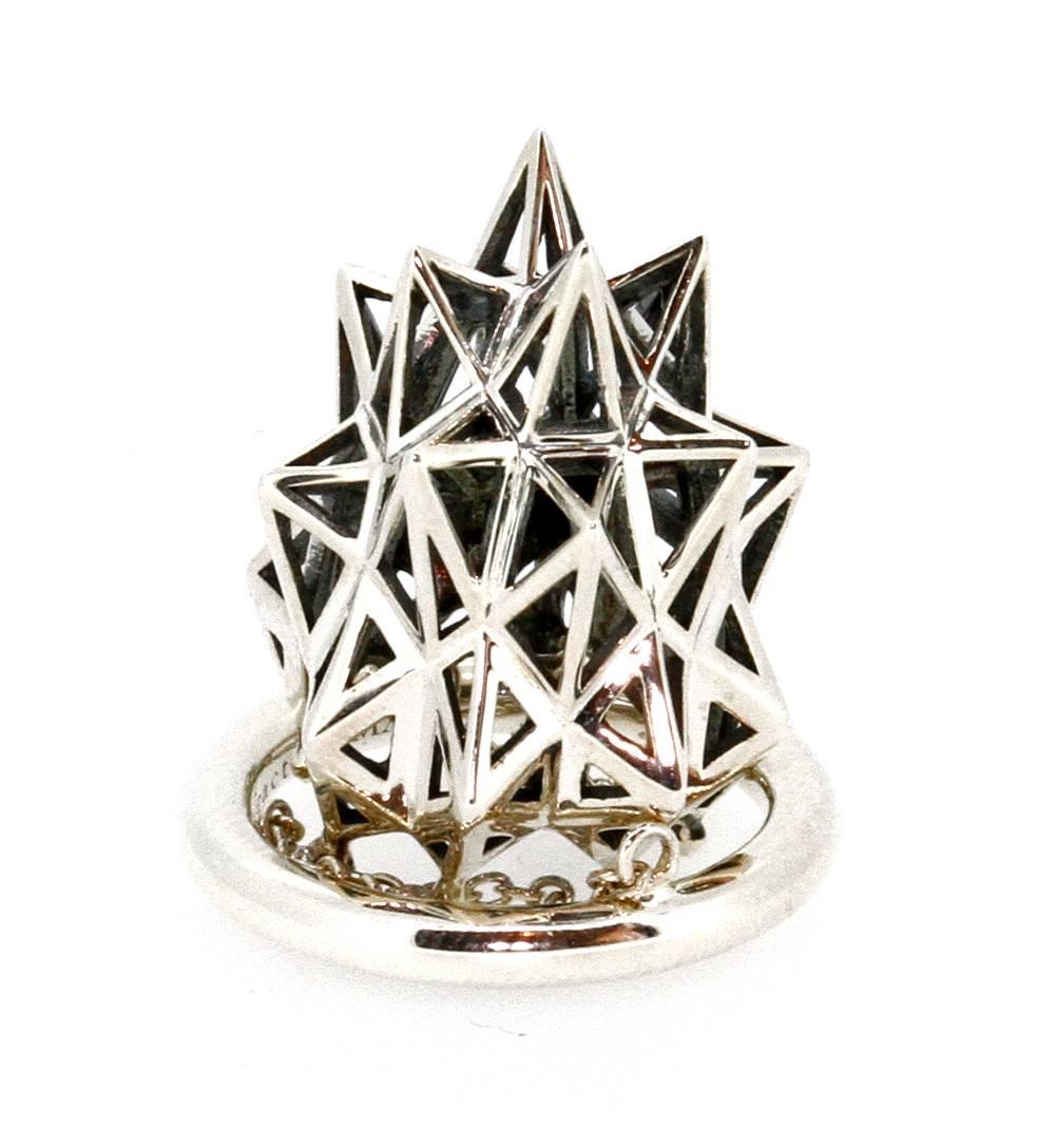 Sterling Silver Stella Thimble Ring For Sale 1
