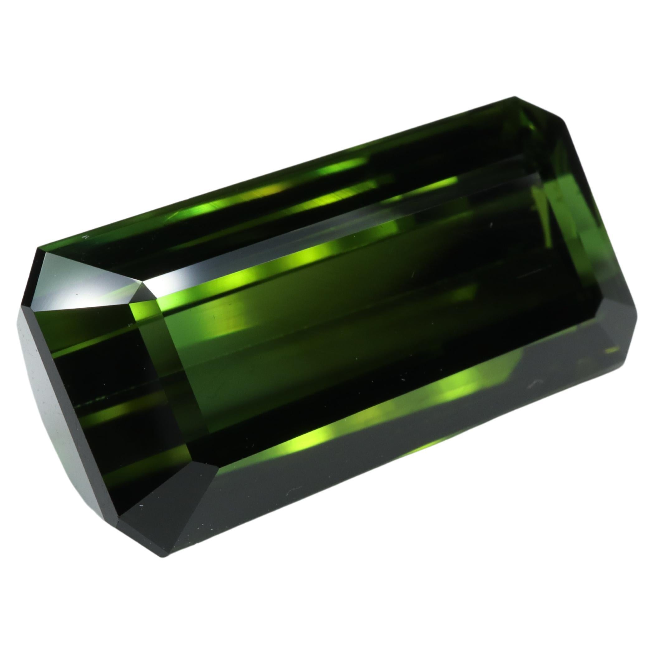Certified Vivid Green Tourmaline - 24.82ct For Sale