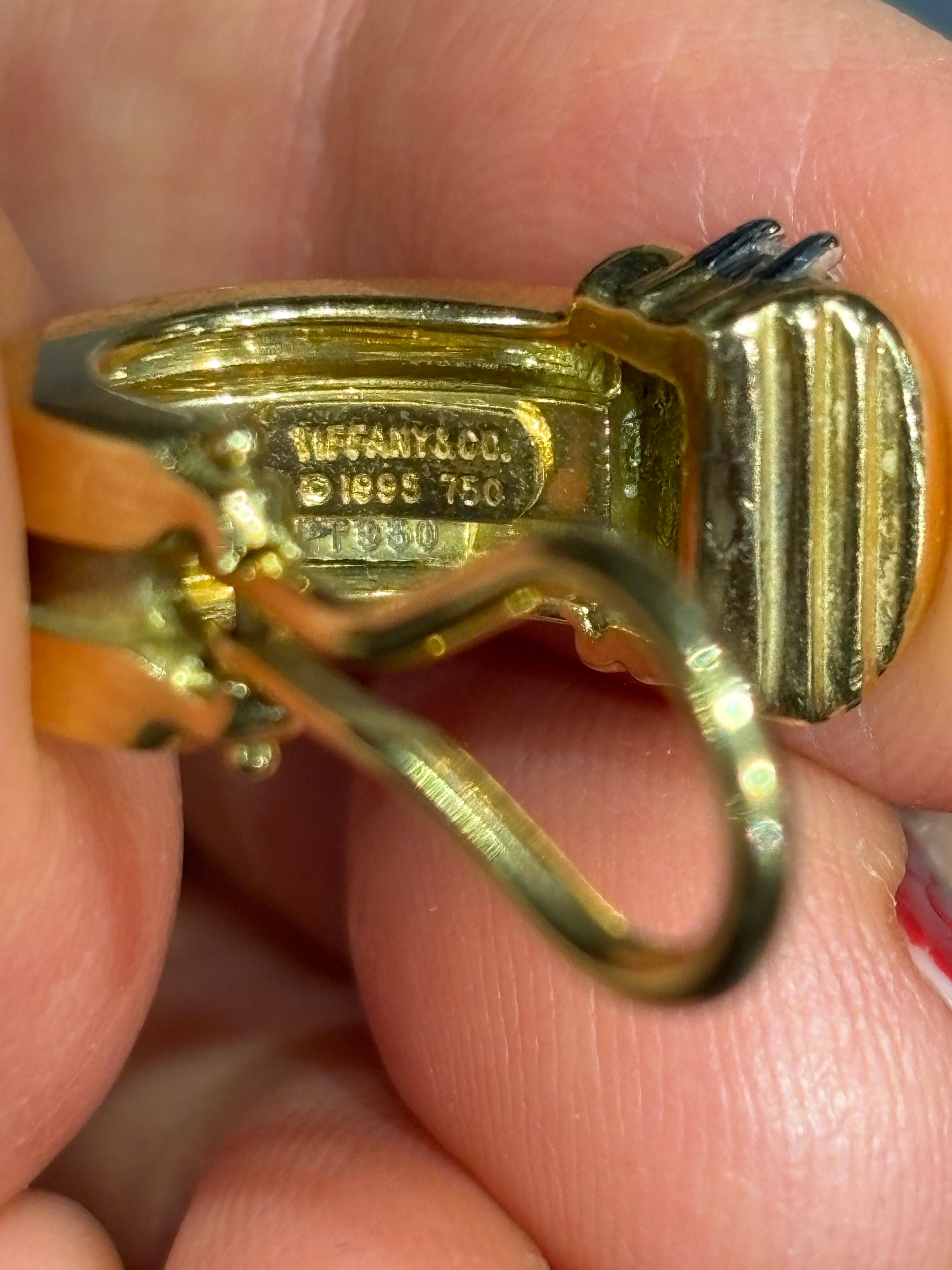 Orecchini in oro 18k e diamanti Tiffany & Co. in vendita 1