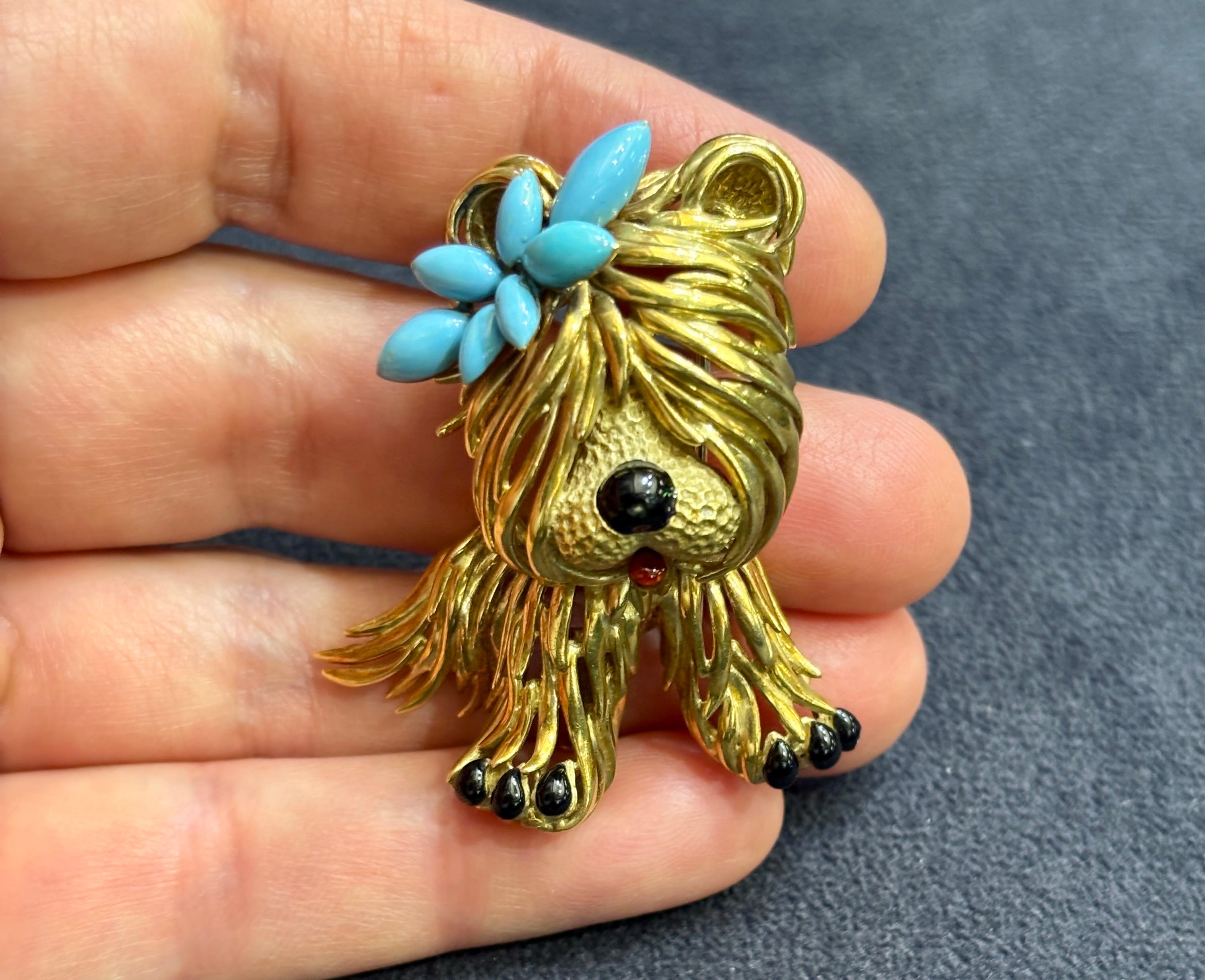 Fred Paris puppy brooch For Sale 1