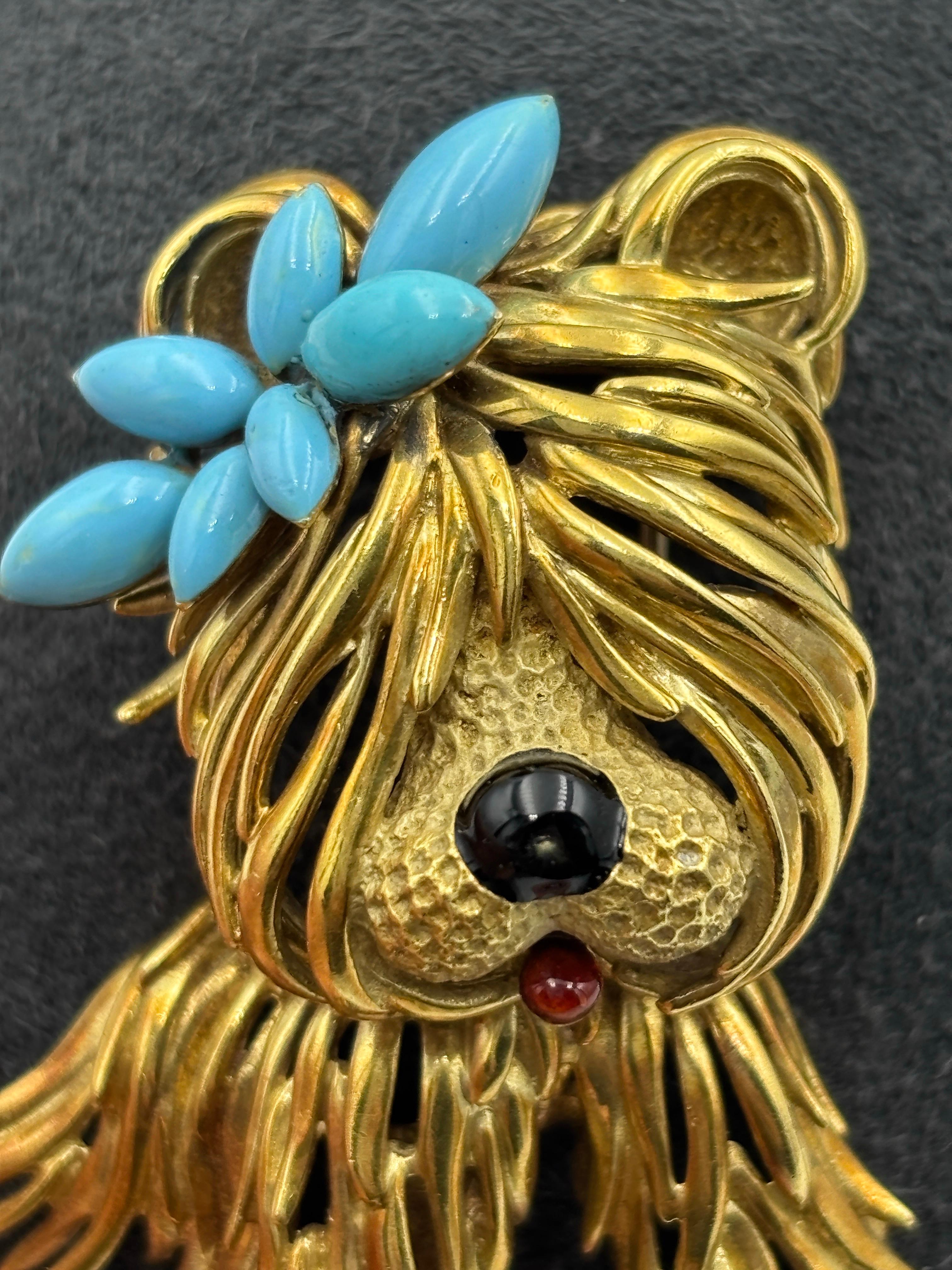 Fred Paris puppy brooch For Sale 2