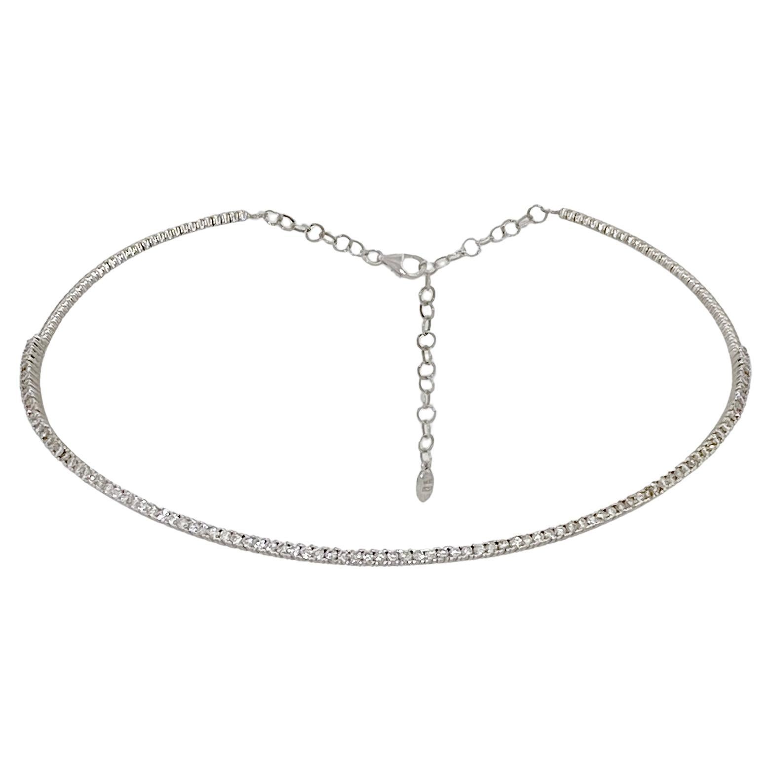 Flexible Diamond Collar Choker For Sale