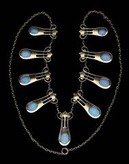 Murrle Bennett & Co. Collana d'oro Opale Art Nouveau