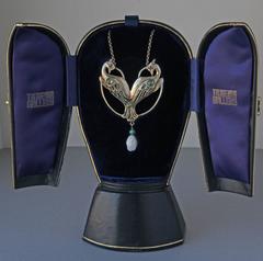 Charles Boutet de Monvel Art Nouveau Peacock Pendant
