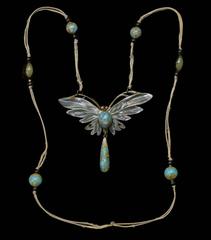 Elizabeth Bonté Art Nouveau Butterfly Horn Pendant