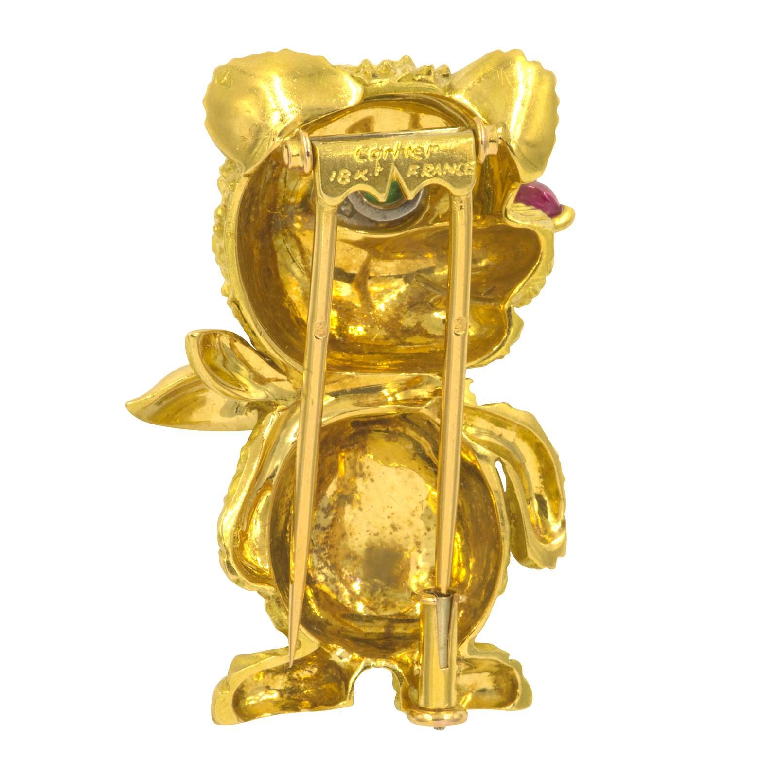 cartier teddy bear charm