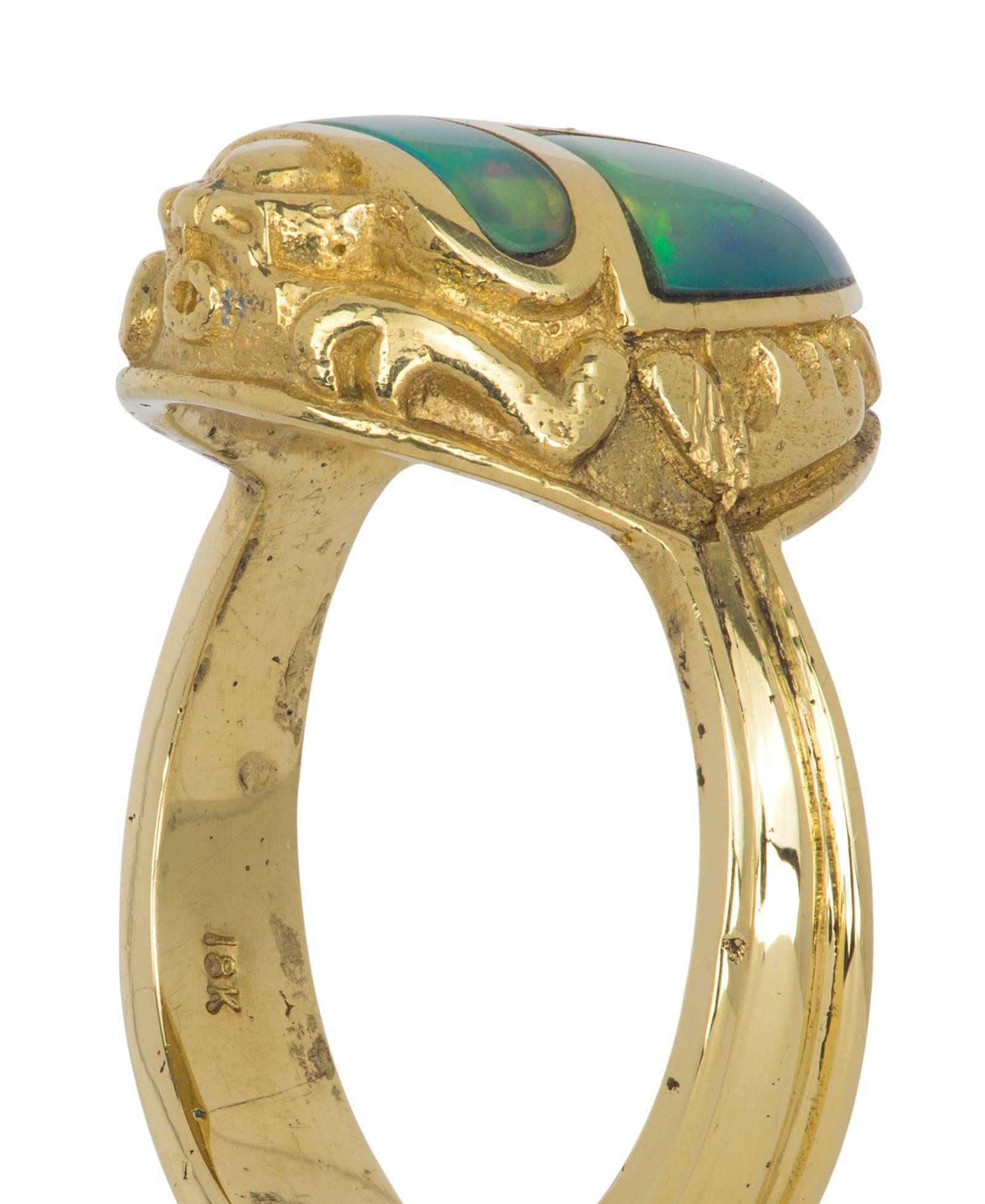 egyptian scarab ring
