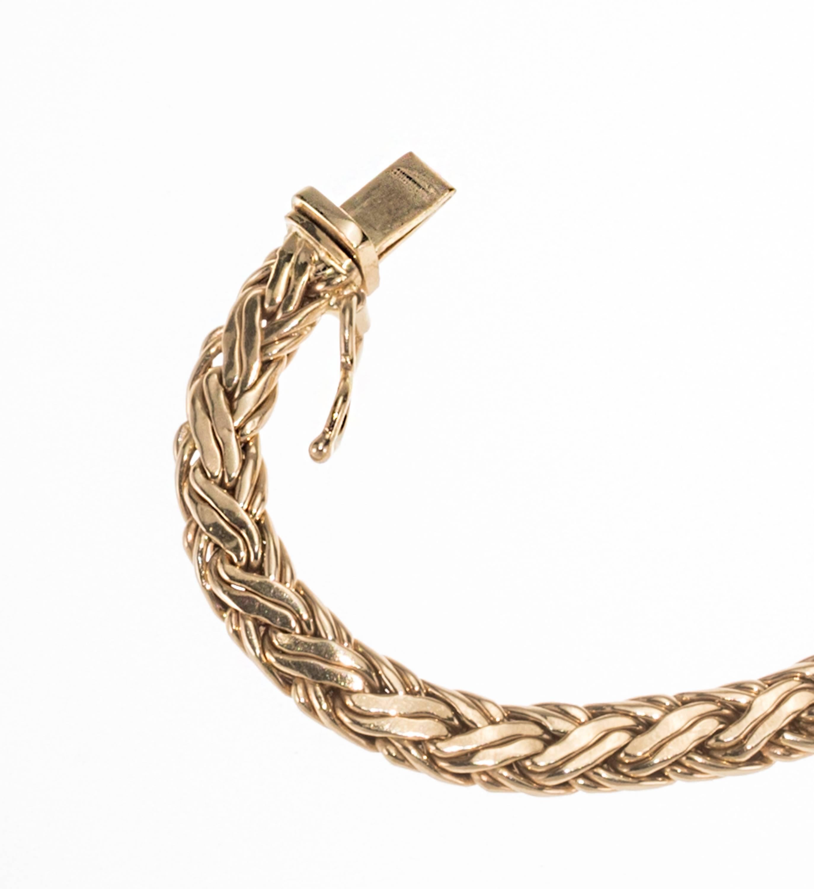 Women's or Men's Tiffany & Co. Woven Gold Necklace