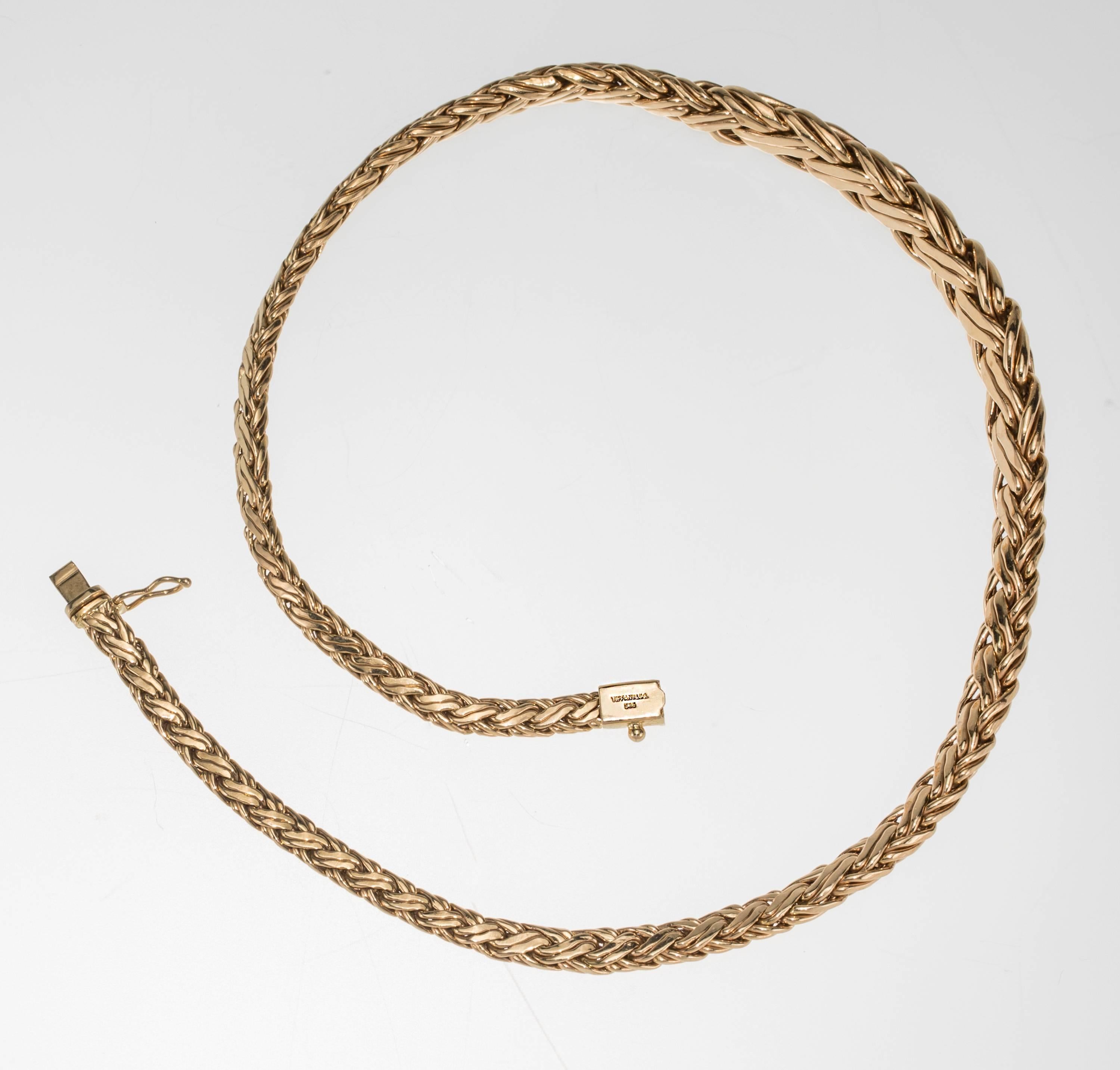 Tiffany & Co. Woven Gold Necklace 1