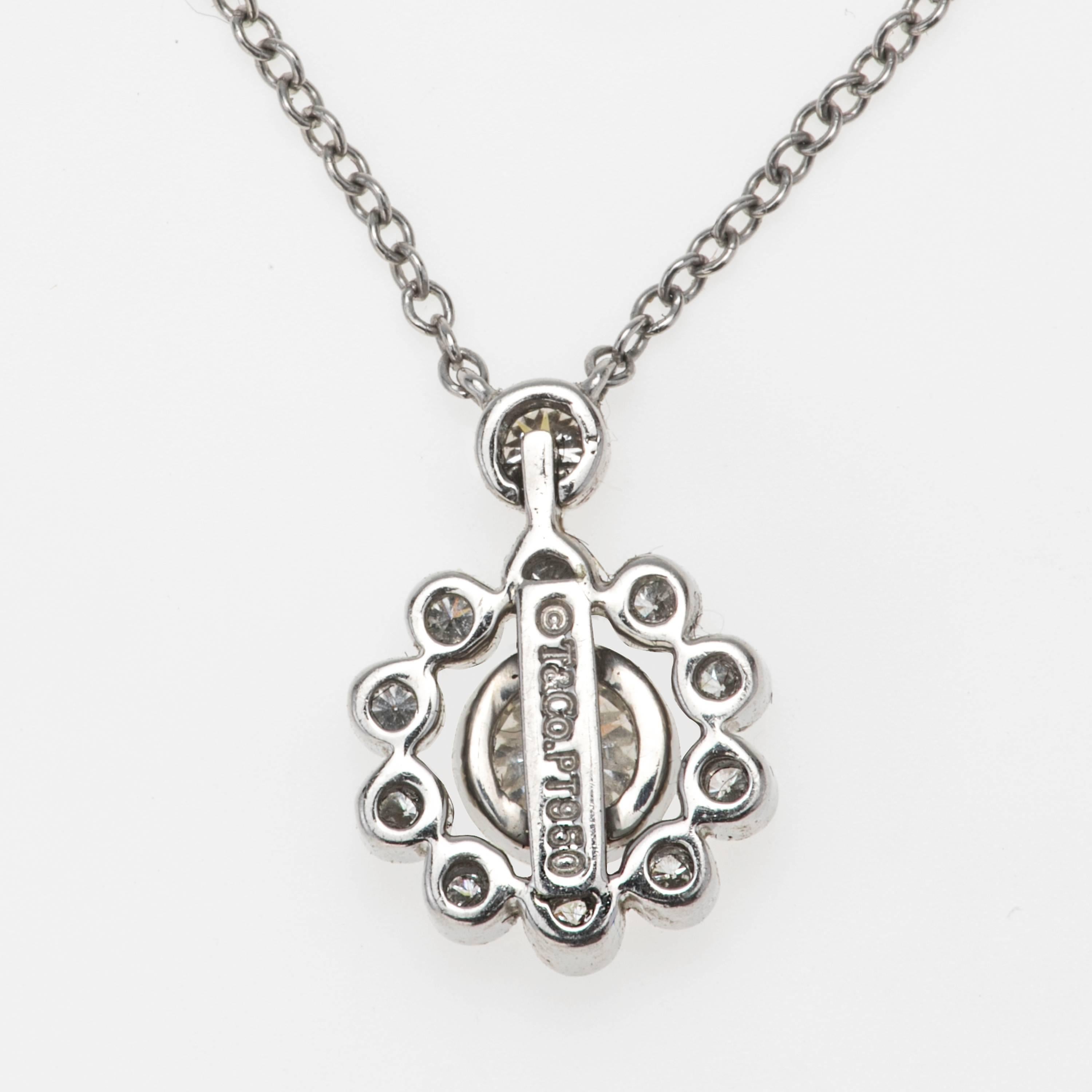 Tiffany and Co. Platinum Diamond Necklace For Sale at 1stDibs | tiffany ...