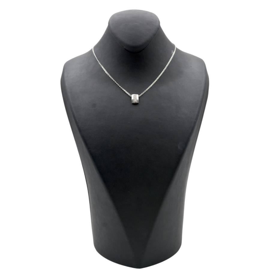 Collana con diamanti in oro bianco 18K_124752