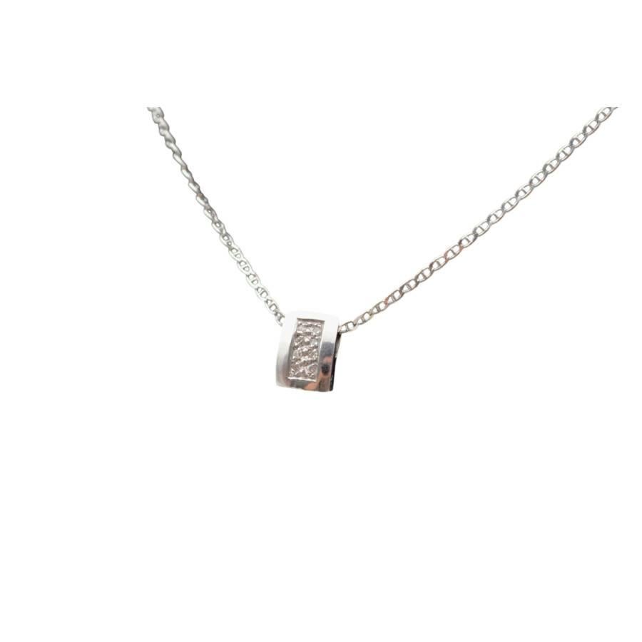 Collana con diamanti in oro bianco 18K_124752 In condizioni ottime in vendita a București, București