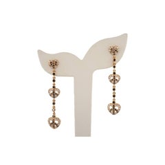 Orecchini in oro giallo 14K con diamanti naturali_107461