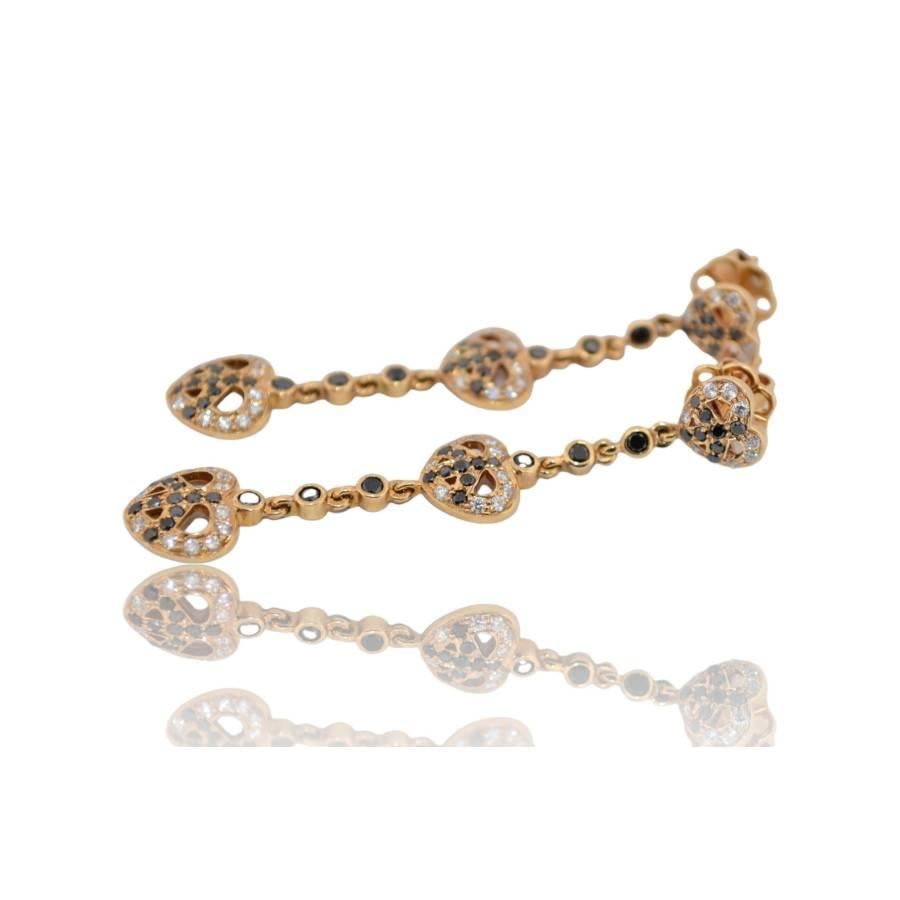 Donna Orecchini in oro giallo 14K con diamanti naturali_107461 in vendita
