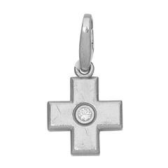 Cartier Diamond Gold Cross Pendant 