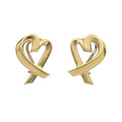 Tiffany & Co. Paloma Picasso Gold "Loving Hearts" Earclips