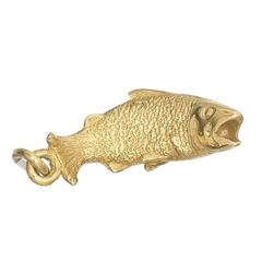Yellow Gold Fish Charm