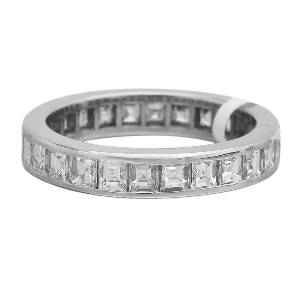 square diamond eternity rings