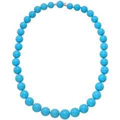 Graduated ​Turquoise Bead Necklace