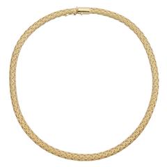 Italian Woven Gold Necklace