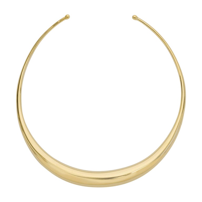 Yellow Gold Torque Collar Necklace at 1stDibs gold torque necklace