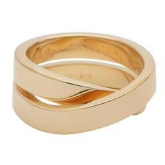 Cartier Yellow Gold Criss-Cross Band Ring